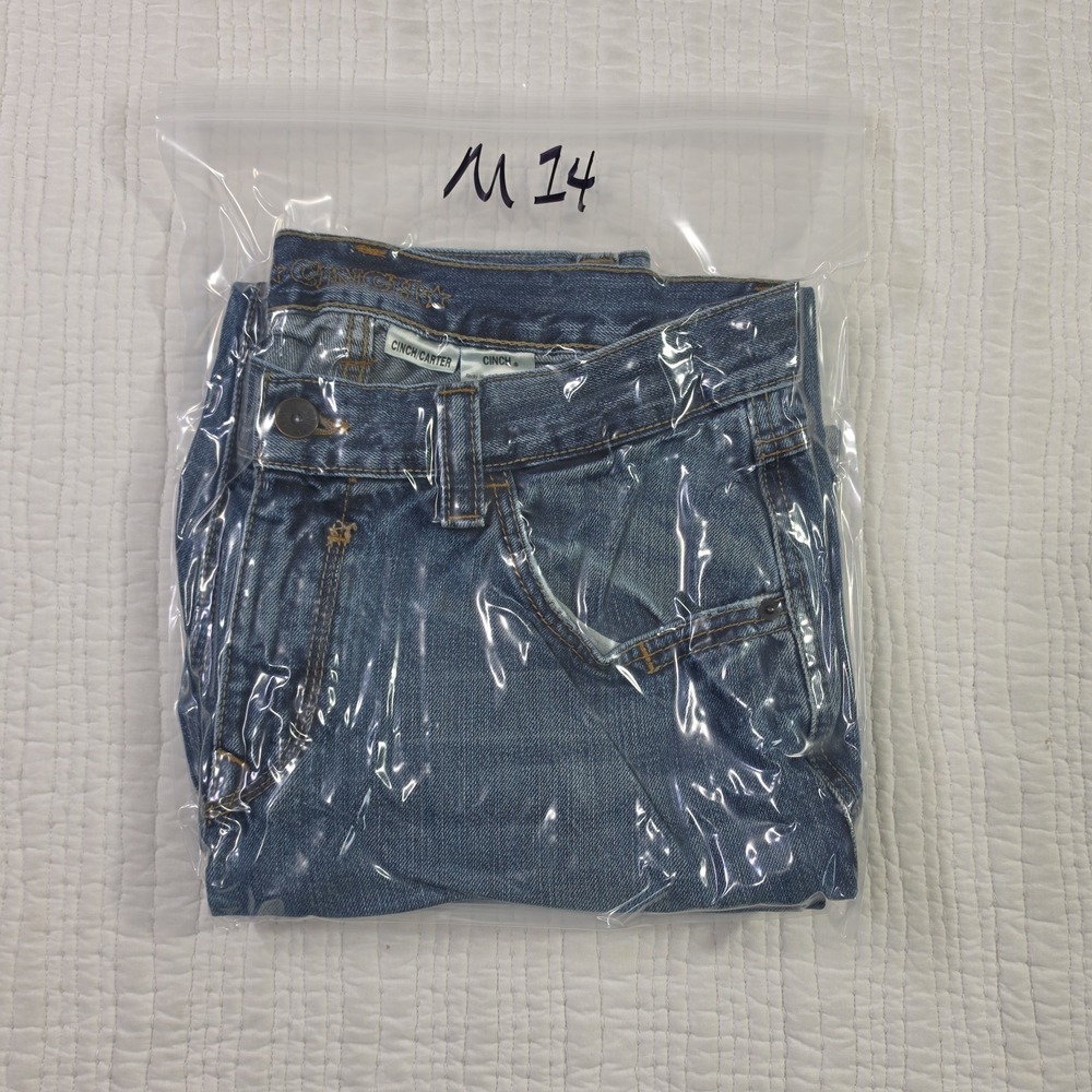 Cinch Carter Jeans Men's 34x32 Medium Wash Bootcut Heavyweight Denim Cowboy Work - Picture 13 of 13